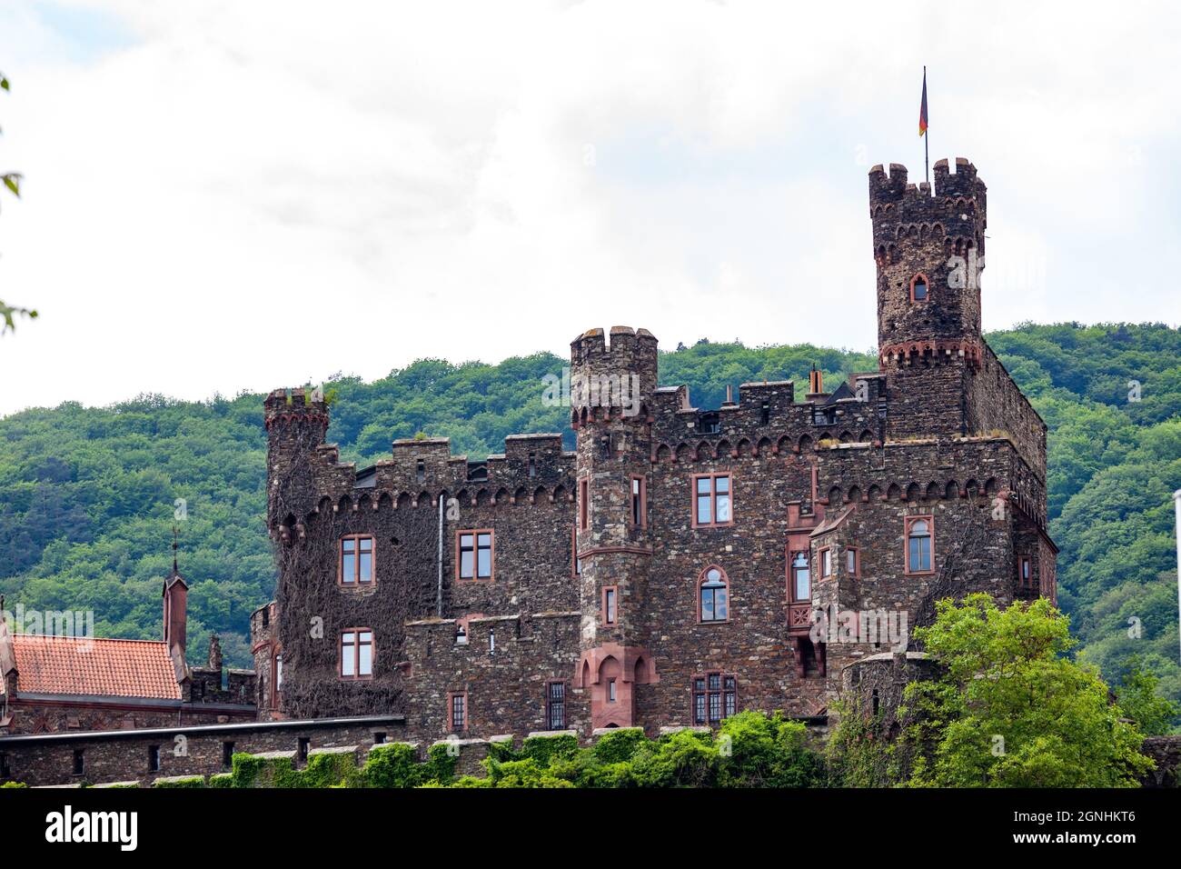 sights along the Rhine River, culturally and historically one of the great rivers of the continent and among the most important arteries of industrial Stock Photo