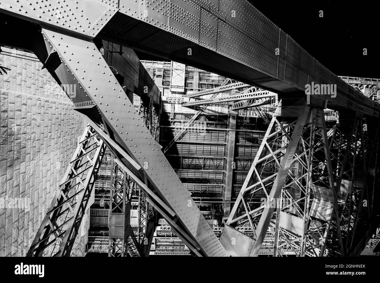 The famous arch of Sydney Harbour Bridge Australia Stock Photo