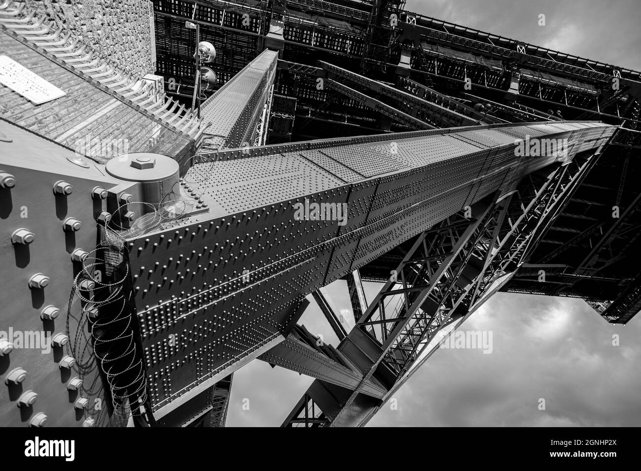 The famous arch of Sydney Harbour Bridge Australia Stock Photo