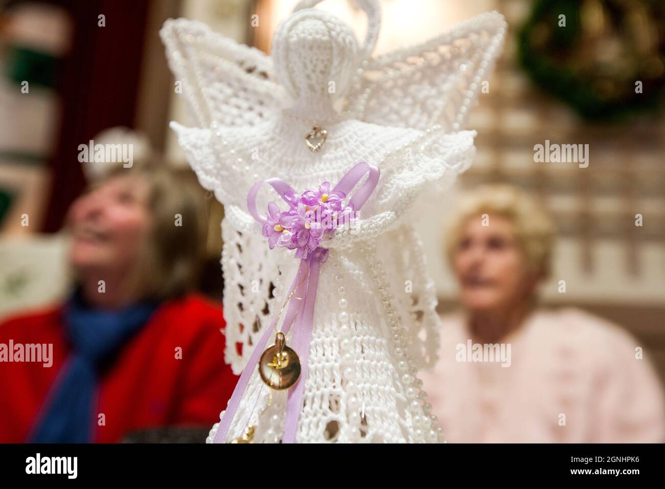 Petaluma, Calif. USA, November 2009. Handmade holiday decorations on