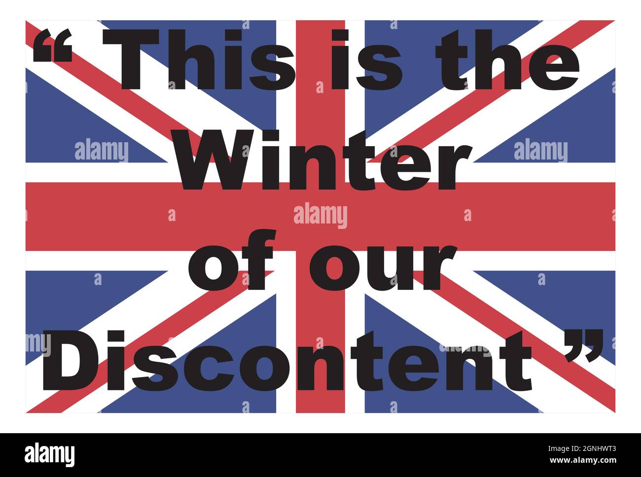 winter of discontent vector illustration Stock Vector