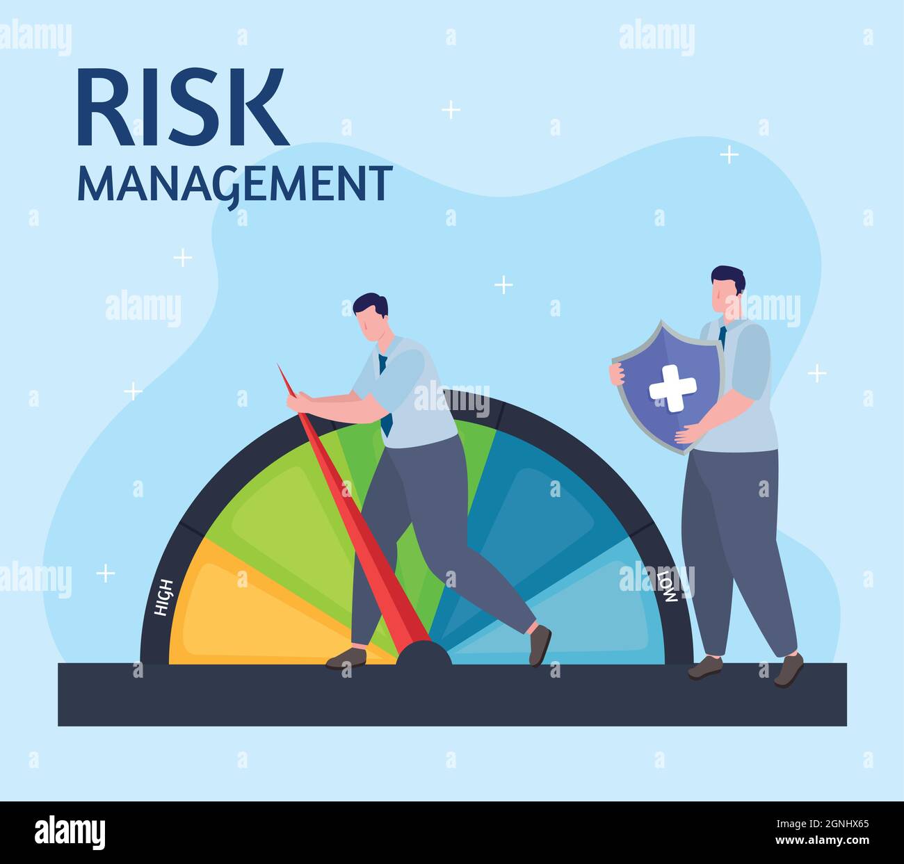 Two Risk Professionals two businessmen risk management Stock Vector Image & Art - Alamy