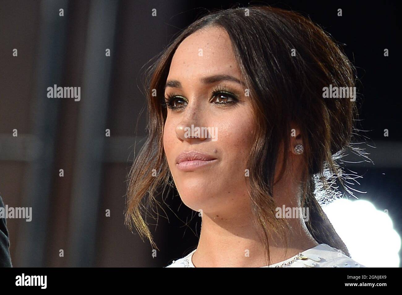 New York, NY, USA. 25th Sep, 2021. Meghan Markle on stage for Global