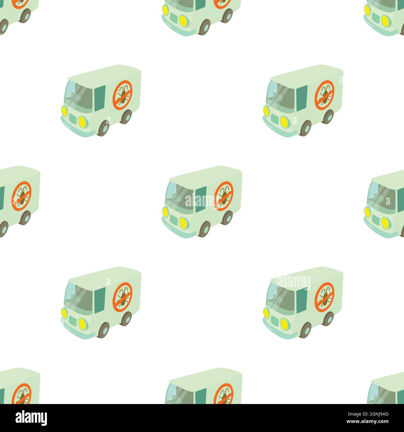 Disinfection car pattern seamless background texture repeat wallpaper geometric vector Stock Vector