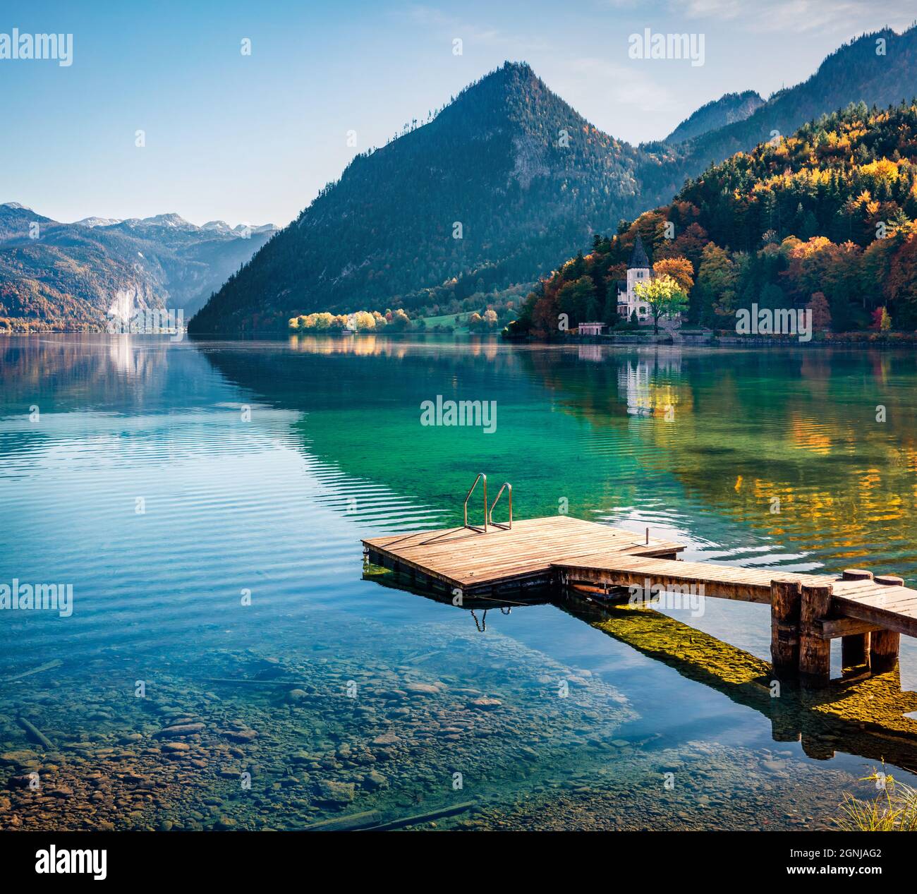 Fishing at lake grundlsee hi-res stock photography and images - Alamy