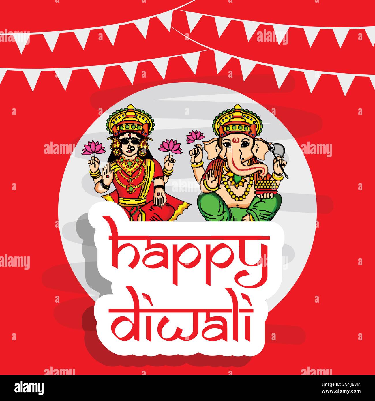 Diwali Hindu Festival Background Stock Vector