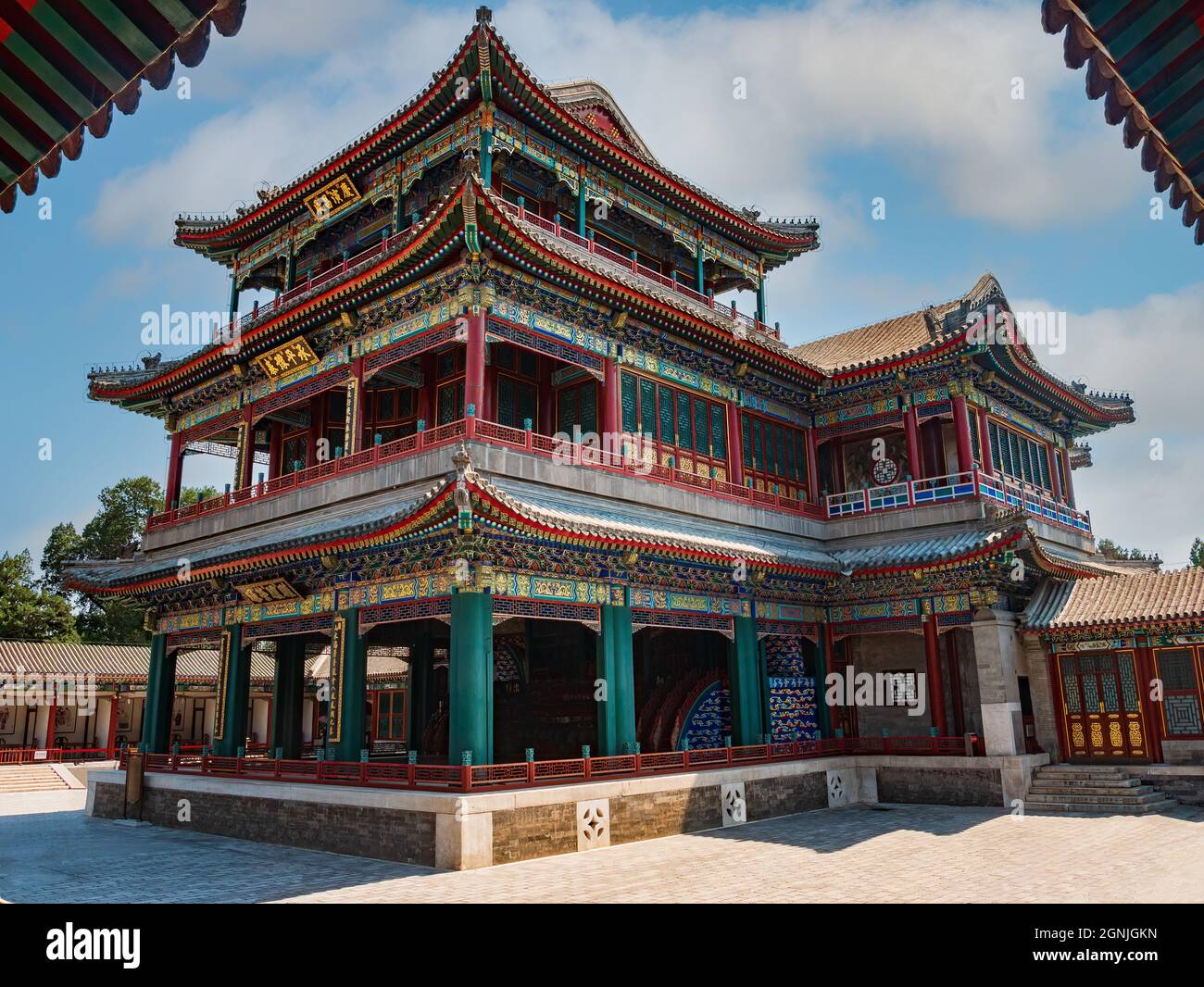 View of the opera house at the summer palace in Beijing, China, asia, stock photo Stock Photo