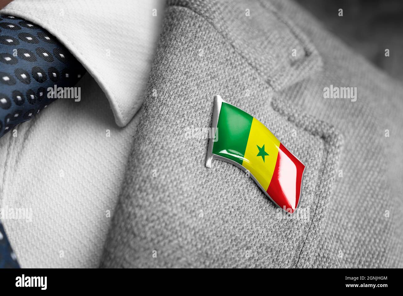 maillot sénégal drapeau senegal flag Stock Illustration