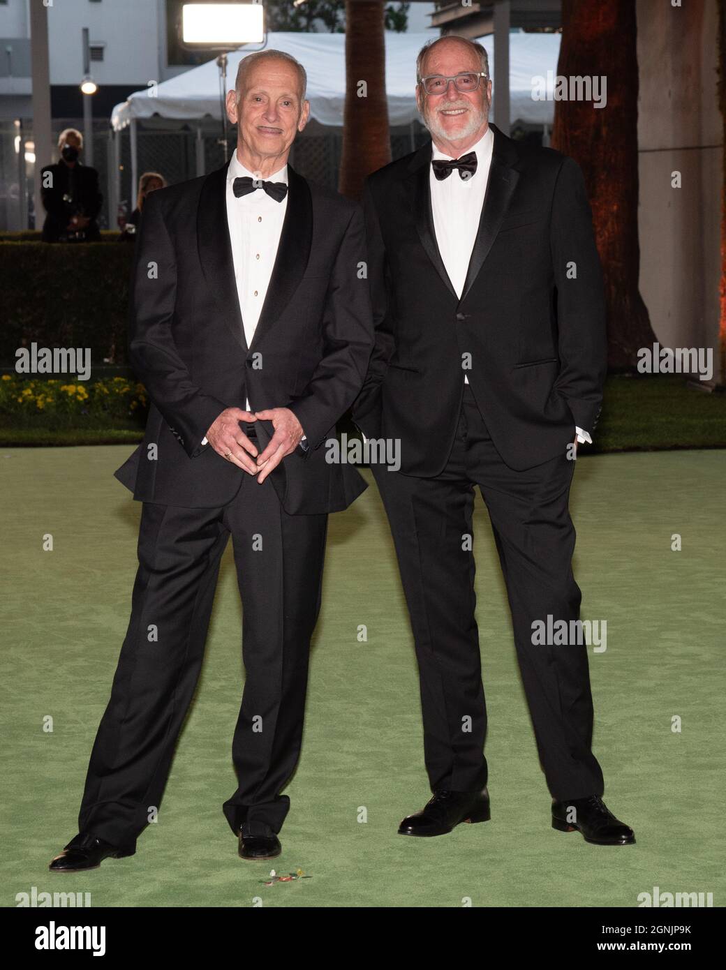 25 September 2021 - Los Angeles, California - John Waters and Greg Gorman. Academy Museum of Motion Pictures Opening Gala held at the Academy Museum of Motion Pictures on Wishire Boulevard. (Credit Image: © Billy Bennight/AdMedia via ZUMA Press Wire) Stock Photo