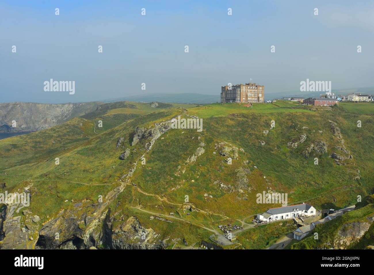 King Arthur's Castle Hotel, Tintagel, Cornwall Stock Photo Alamy