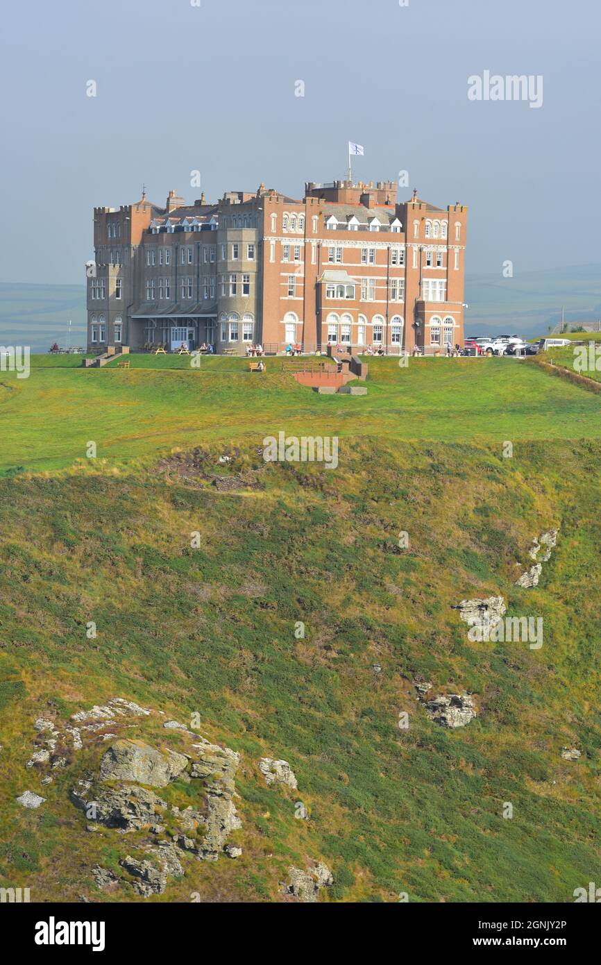 King Arthur's Castle Hotel, Tintagel, Cornwall Stock Photo Alamy