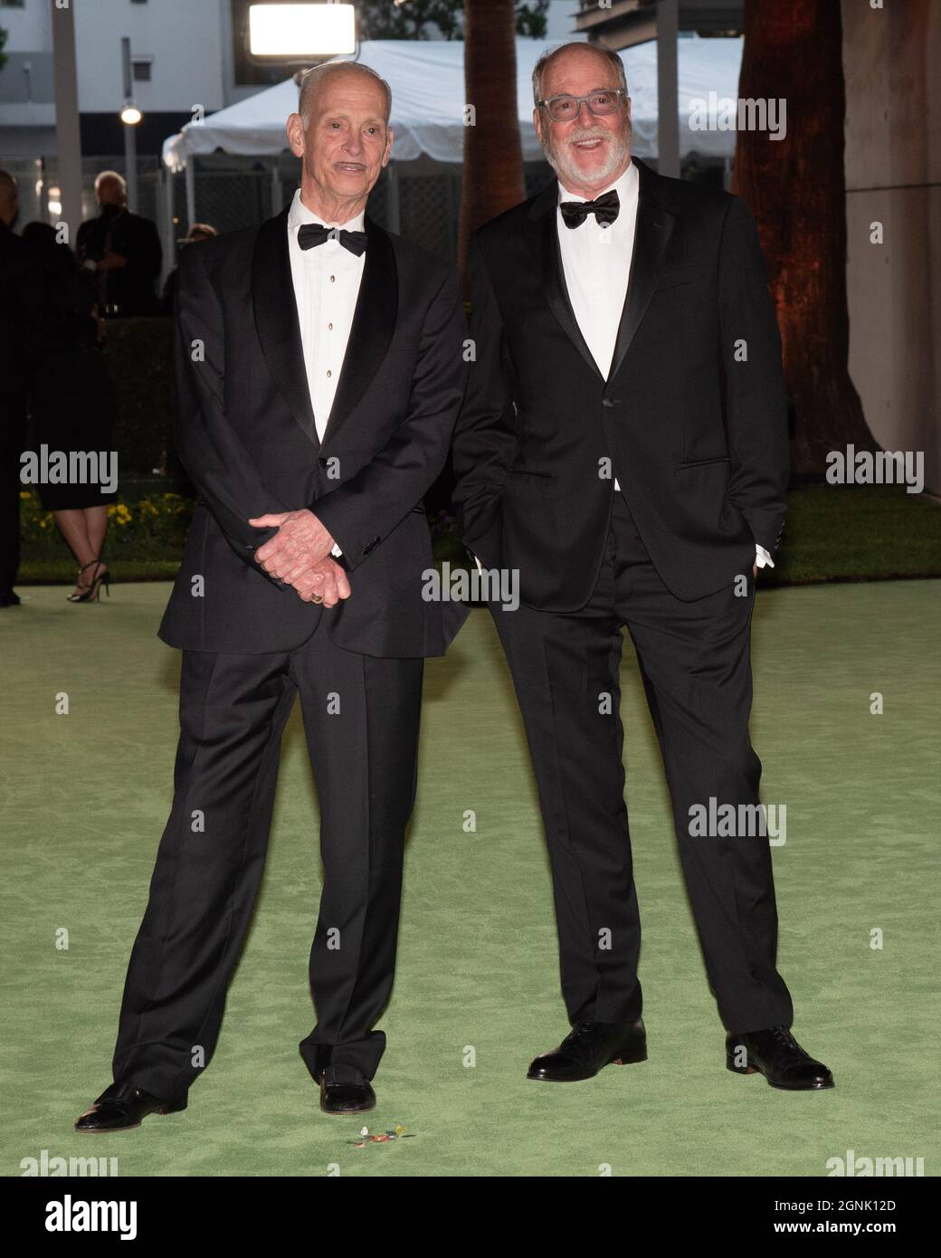 September 25, 2021, Los Angeles, California, USA: John Waters and Greg Gorman attend Academy Museum of Motion Pictures Opening Gala held at the Academy Museum of Motion Pictures on Wishire Boulevard. (Credit Image: © Billy Bennight/ZUMA Press Wire) Stock Photo
