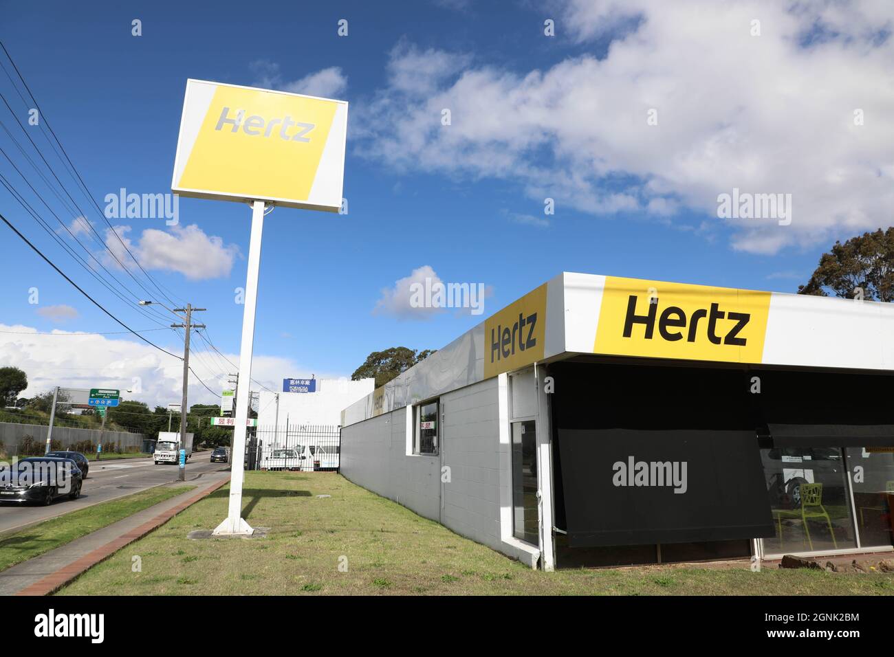 Hertz Truck Rental, 28 Parramatta Road, NSW 2141 Stock Photo