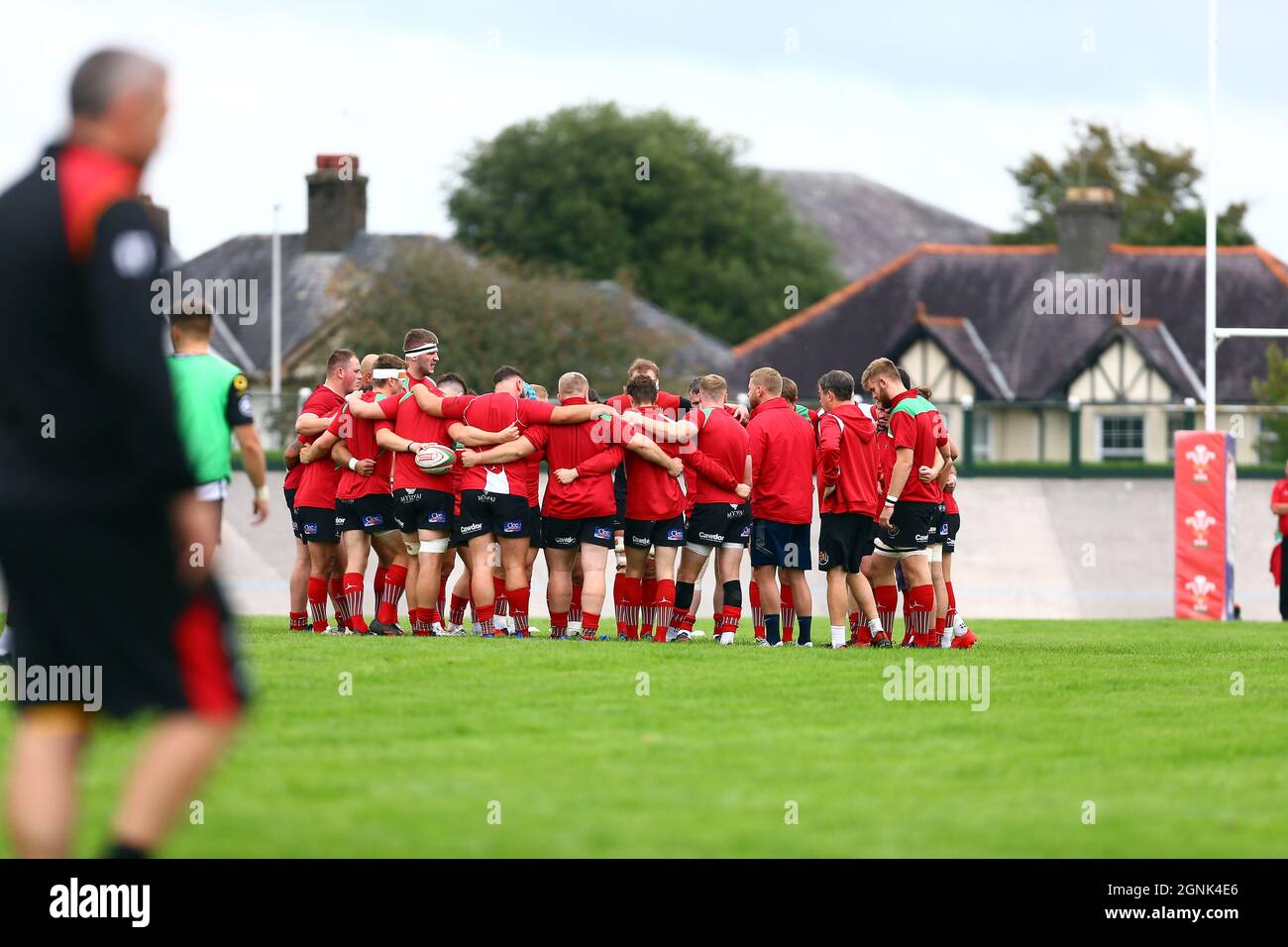 Carmarthen Quins RFC v Llandovery RFC 2021 Stock Photo