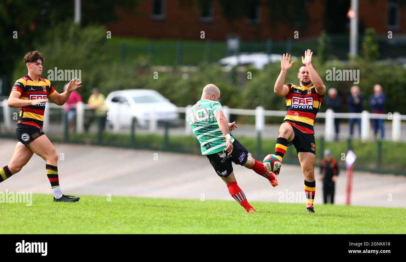 Carmarthen Quins RFC v Llandovery RFC 2021 Stock Photo