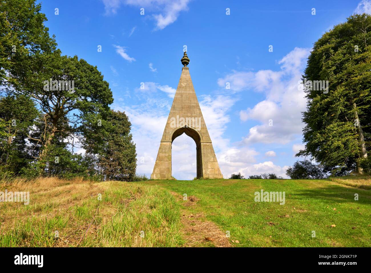 Needle's Eye Tourist Attraction near Wentworth in South Yorkshire Stock Photo