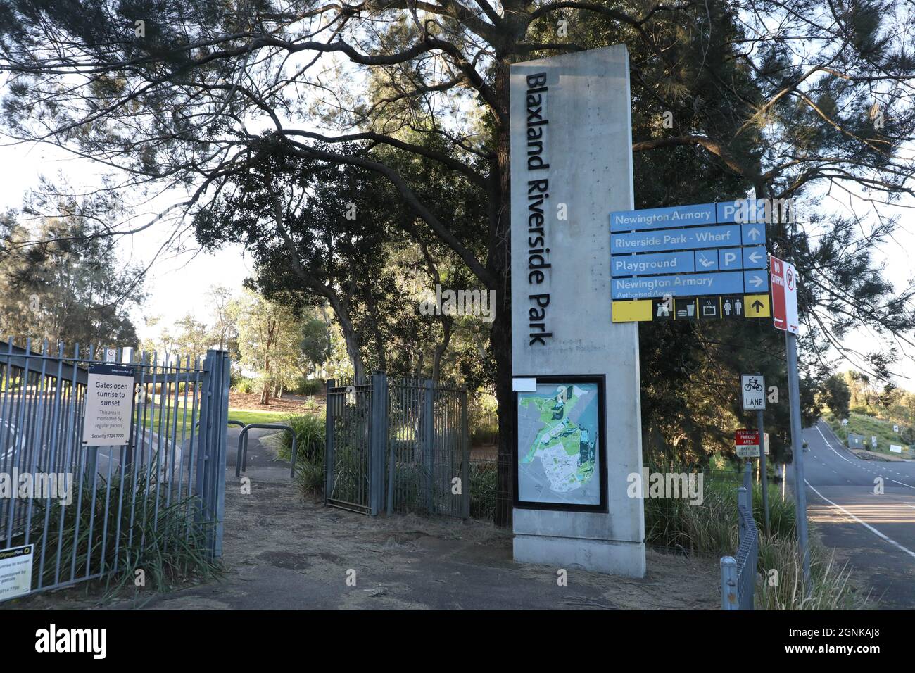 Blaxland Riverside Park, Jamieson St, Sydney Olympic Park NSW 2127 Stock Photo