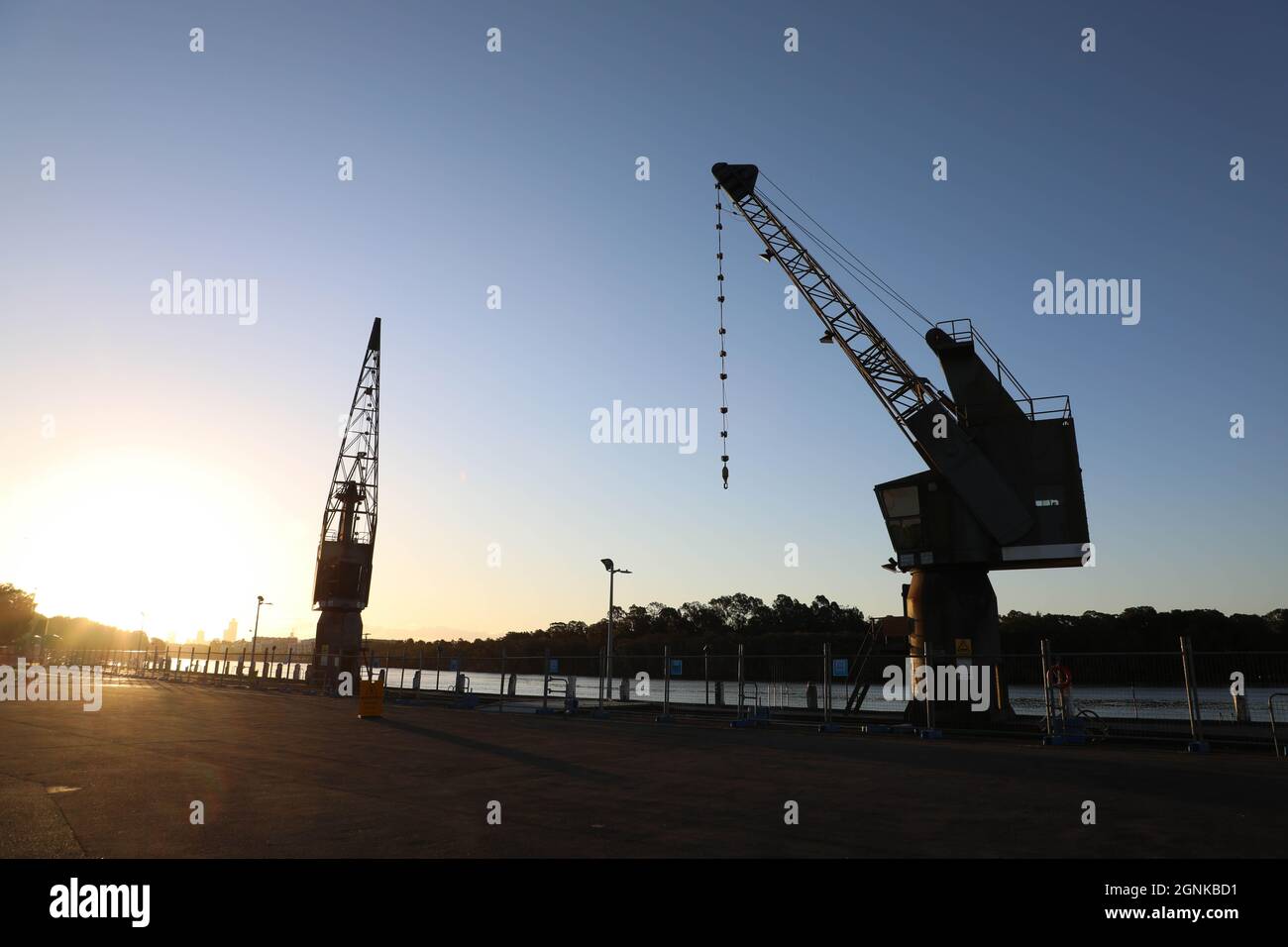 Armory Wharf, Sydney Olympic Park NSW 2127 Stock Photo