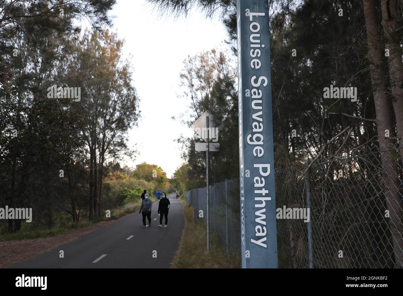 Louise Sauvage Pathway, Sydney Olympic Park. Stock Photo
