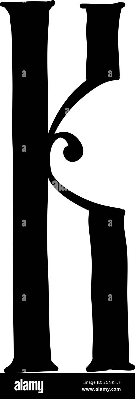 Latin letter K. Vector. Logo for the company. Icon for the site ...