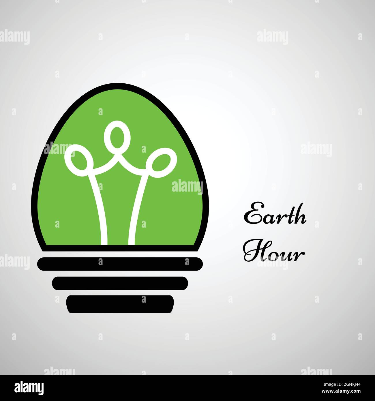 Earth Hour Background Stock Vector