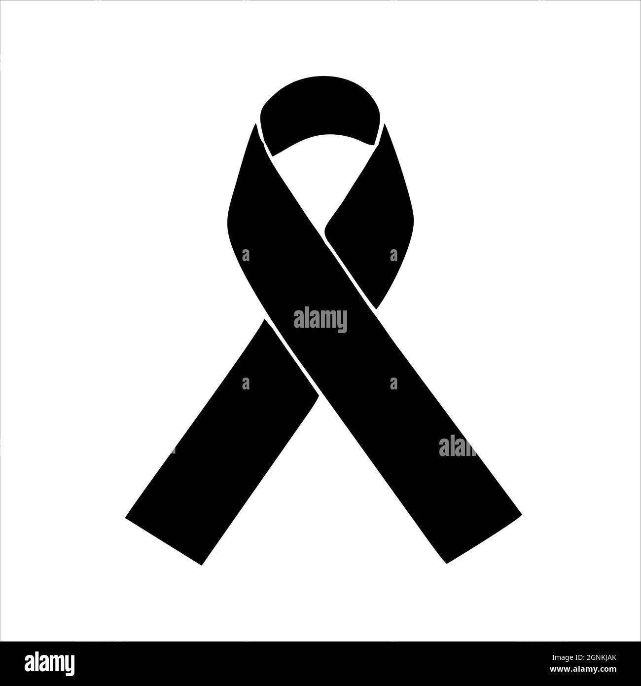 Awareness ribbon icon isolated on white background. Awareness ribbon ...
