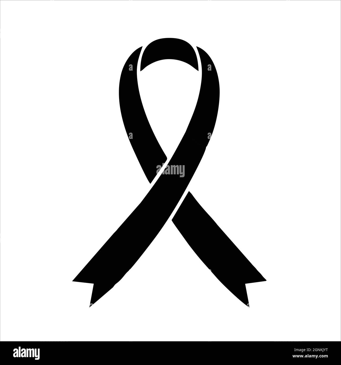 Awareness ribbon icon isolated on white background. Awareness ribbon ...