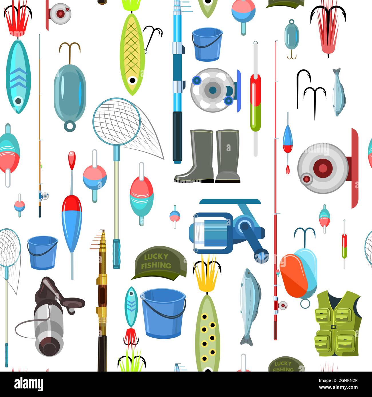 Collection of fishing tackle Stock Vector Images Page 2 Alamy