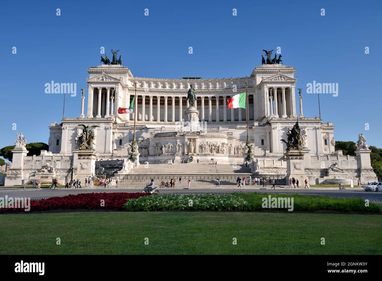 Italy, Rome, Piazza Venezia, Vittoriano monument Stock Photo