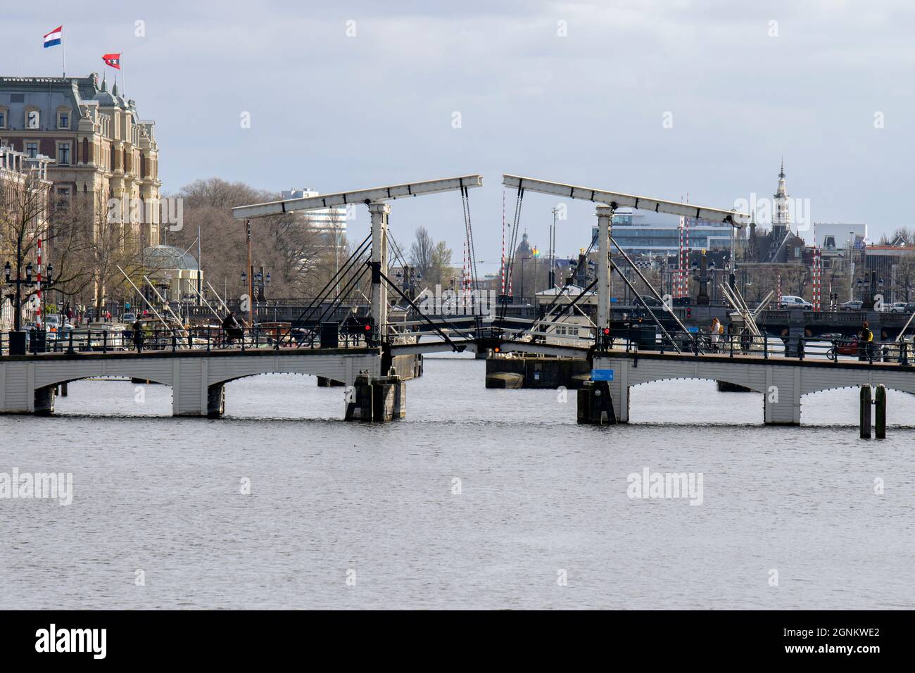 Magerebrug Bridge At Amsterdam The Netherlands 18-3-2020 Stock Photo