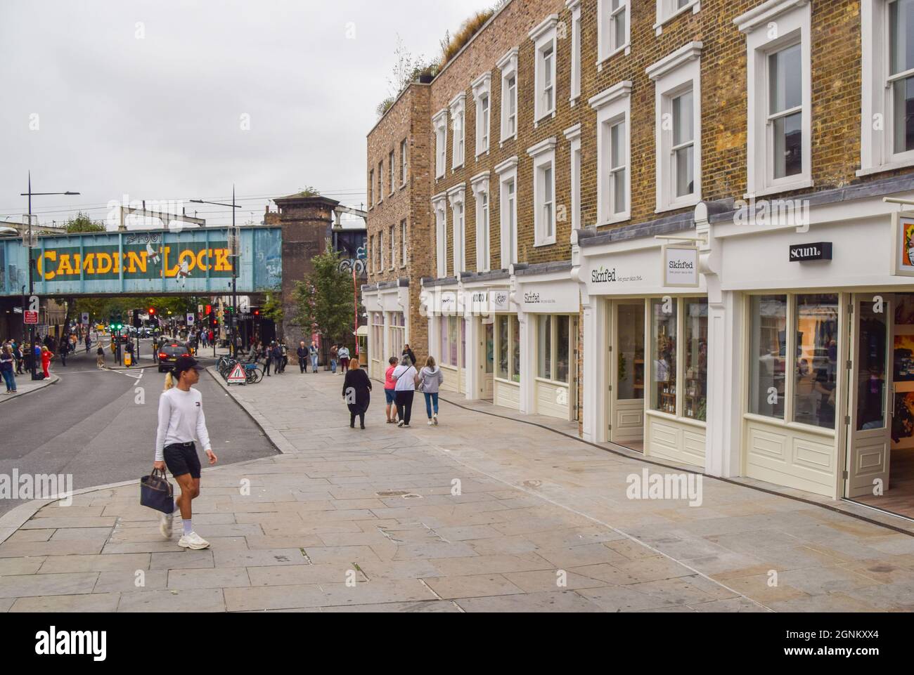 New shops at Hawley Wharf Camden, Camden High Street. London, United Kingdom September 2021. Stock Photo