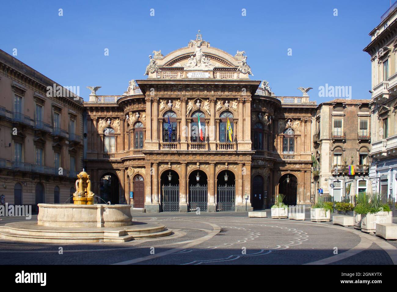 View at Teatro Massimo Bellini in Catania, Sicily, Italy Stock Photo - Alamy
