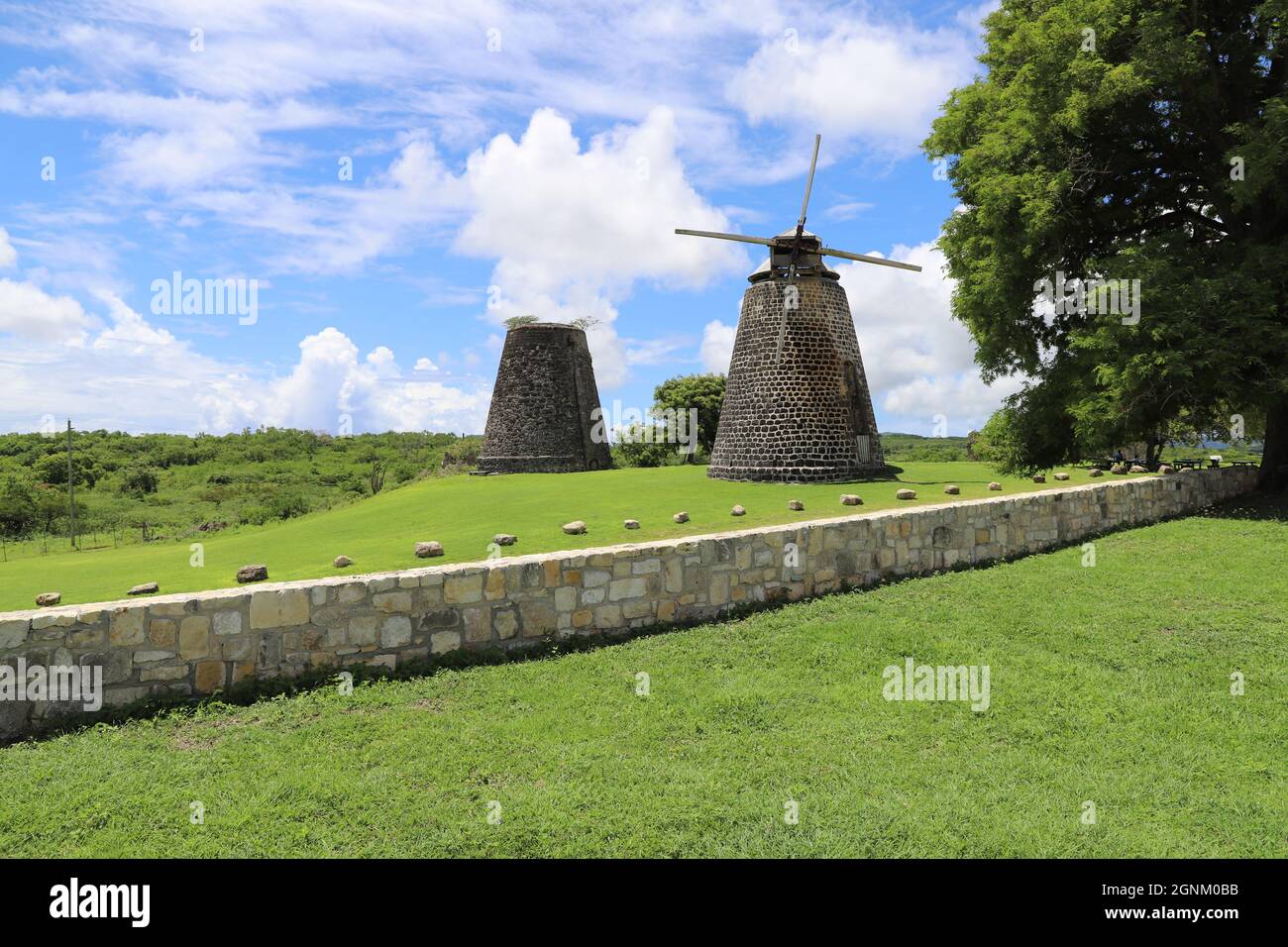 Betty’s Hope Sugar Plantation, Antigua Stock Photo