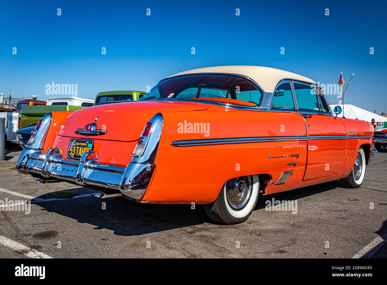 Reno, NV - August 4, 2021: 1953 Mercury Monterey hardtop coupe at a local car show. Stock Photo