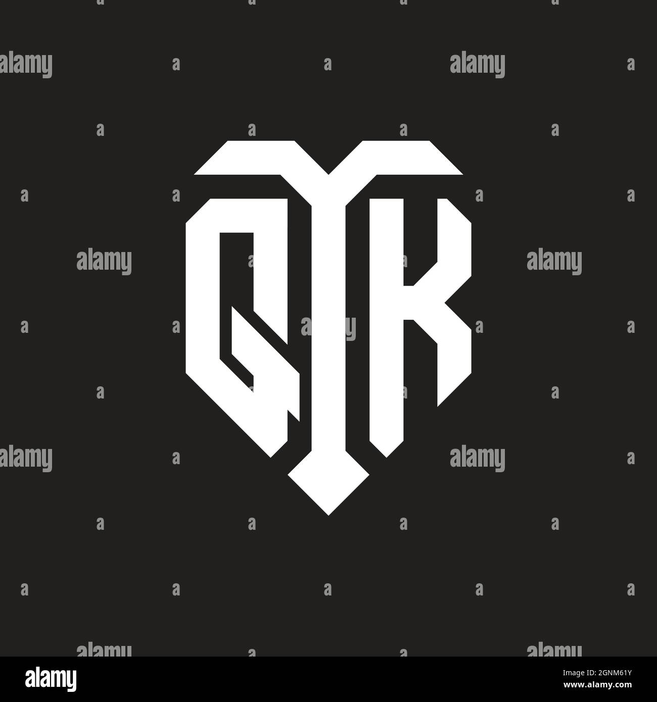 RC logo with shield white orange shape design template isolated on ...