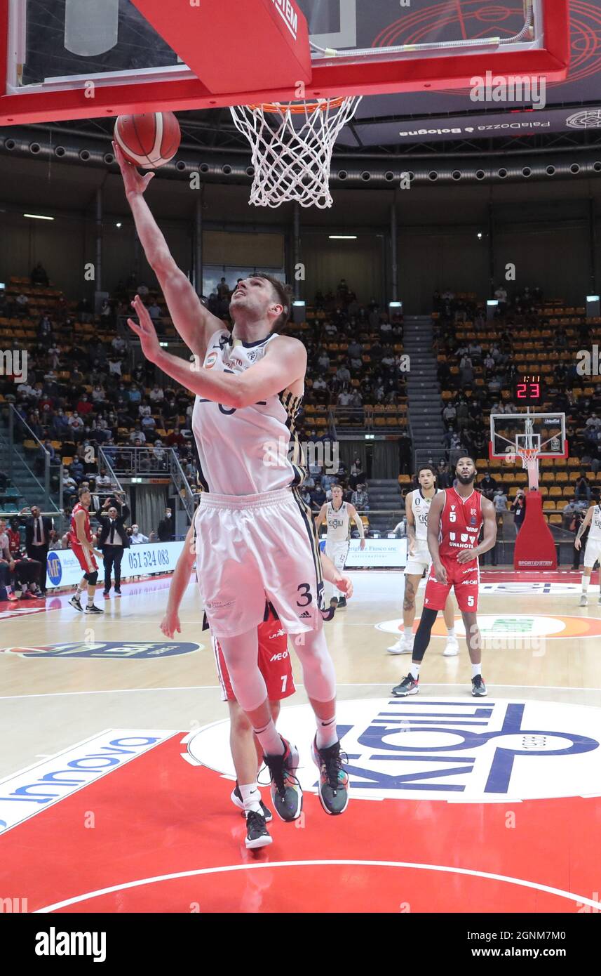 Bologna, Italia. 26th Sep, 2021. Campionato italiano basket serie A1 -  Fortitudo Kigili Bologna Vs. Unahotels Reggio