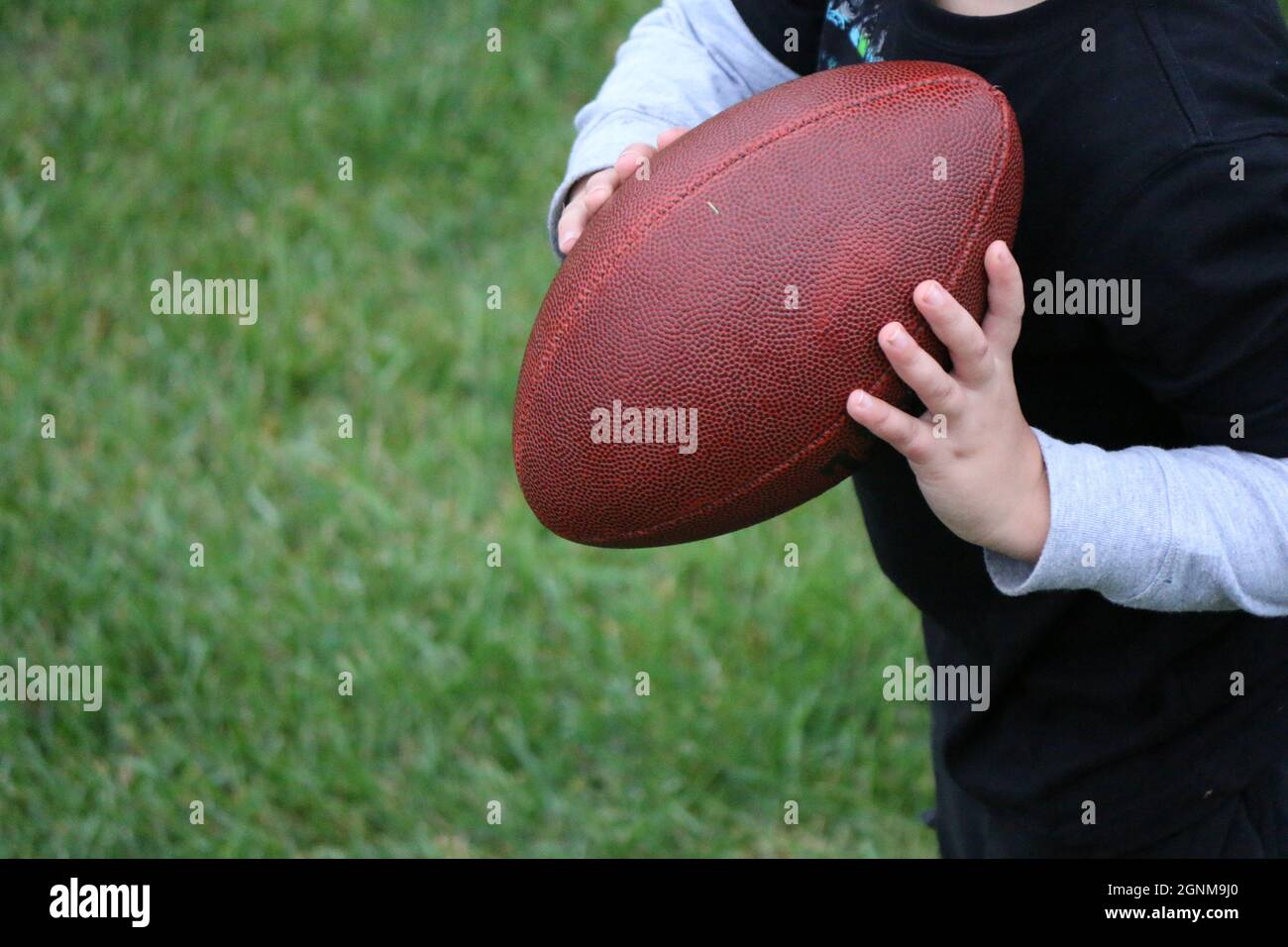 American Youth Football Stock Photo Alamy