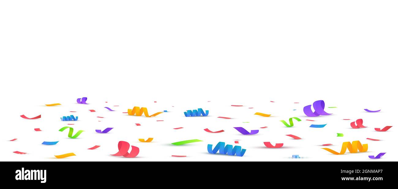 Confetti vector illustration. Festive background. Party concept. Flying ...