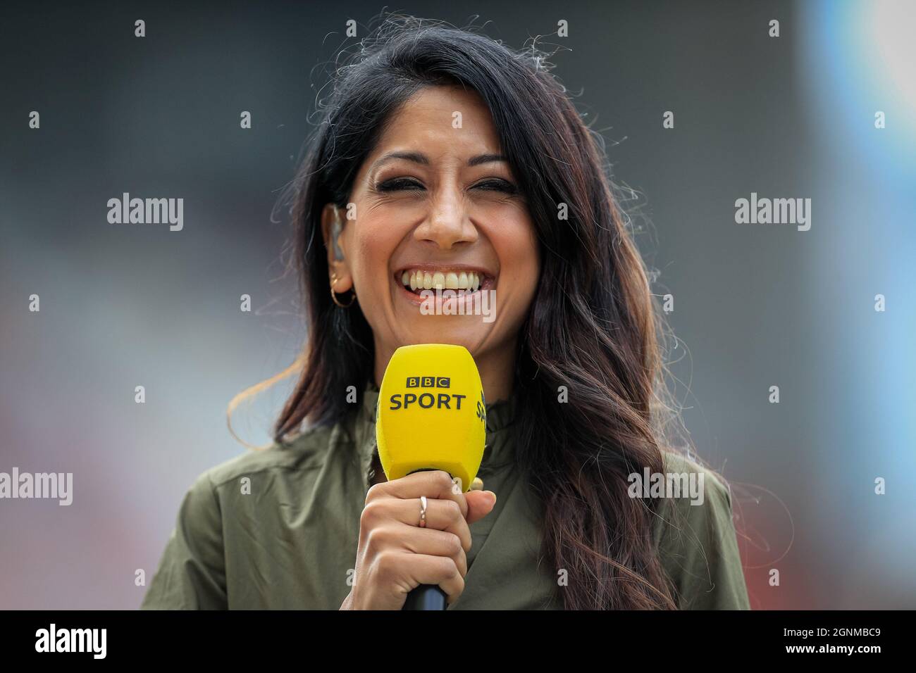 Reshmin Chowdhury presenting today for BBC 2 Match of the Day Live