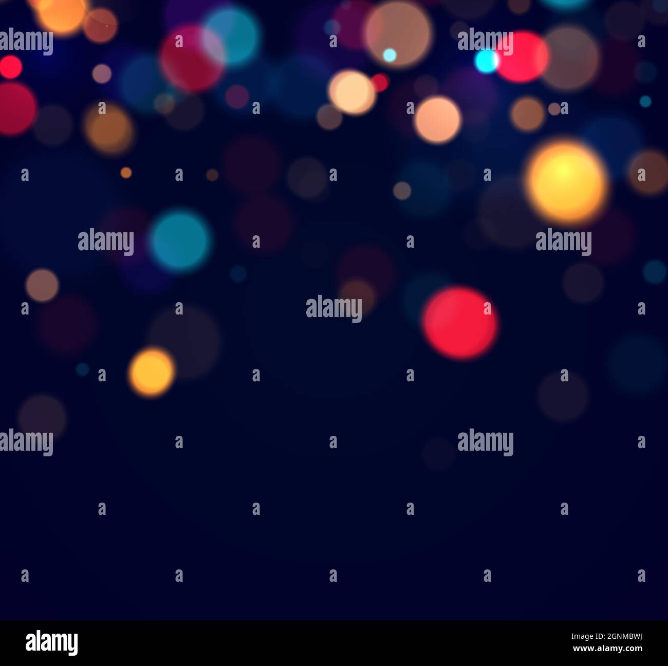 Colorful bokeh lights background. Blurred circle shapes. Vector ...