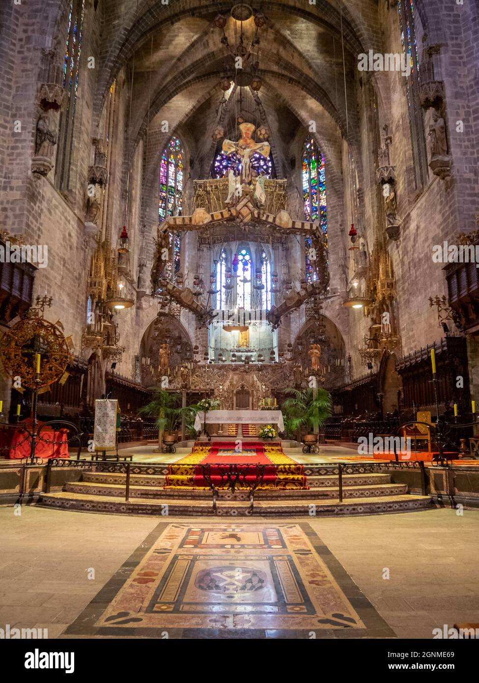Palma Cathedral high altar Stock Photo