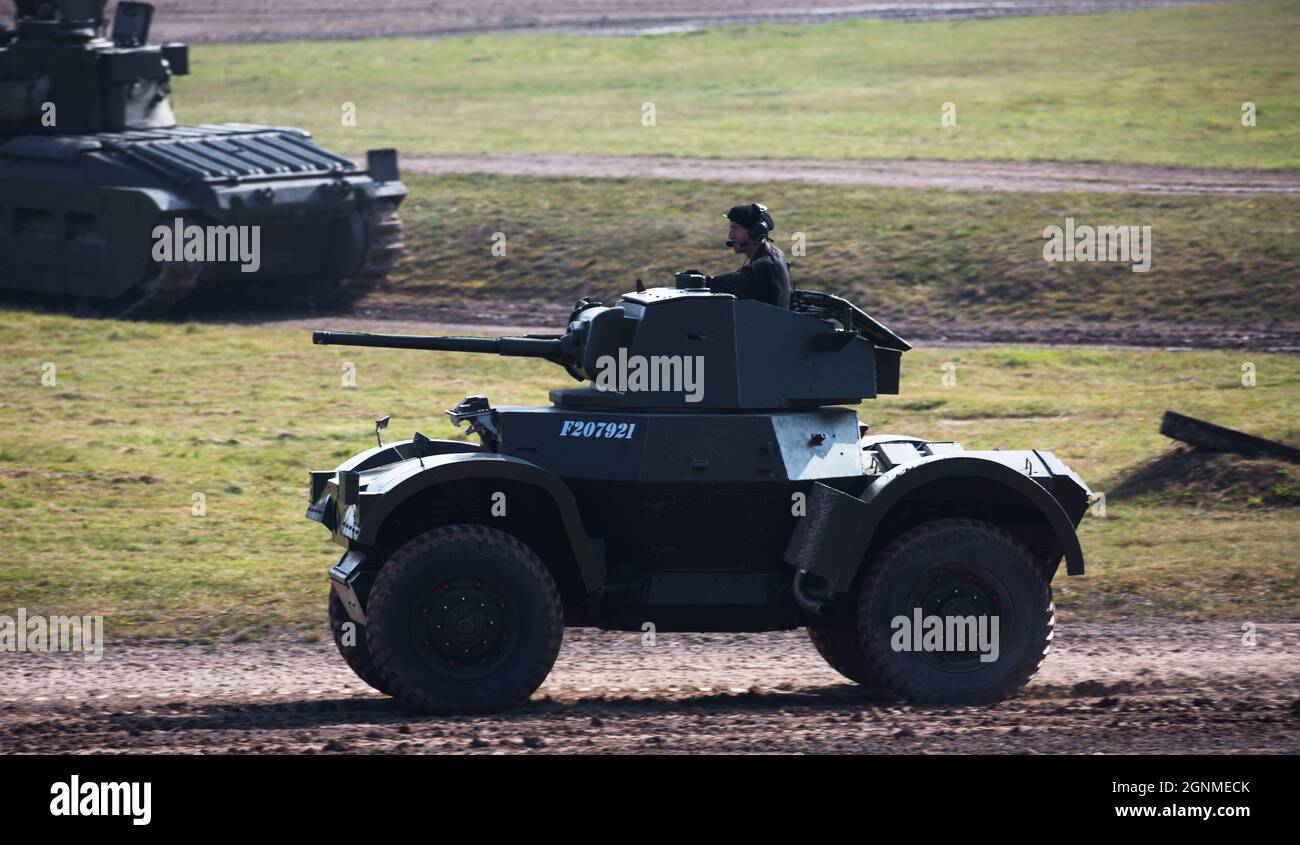 Daimler Armoured Car, British Army, Bovington Tank Museum, Dorset, England Stock Photo