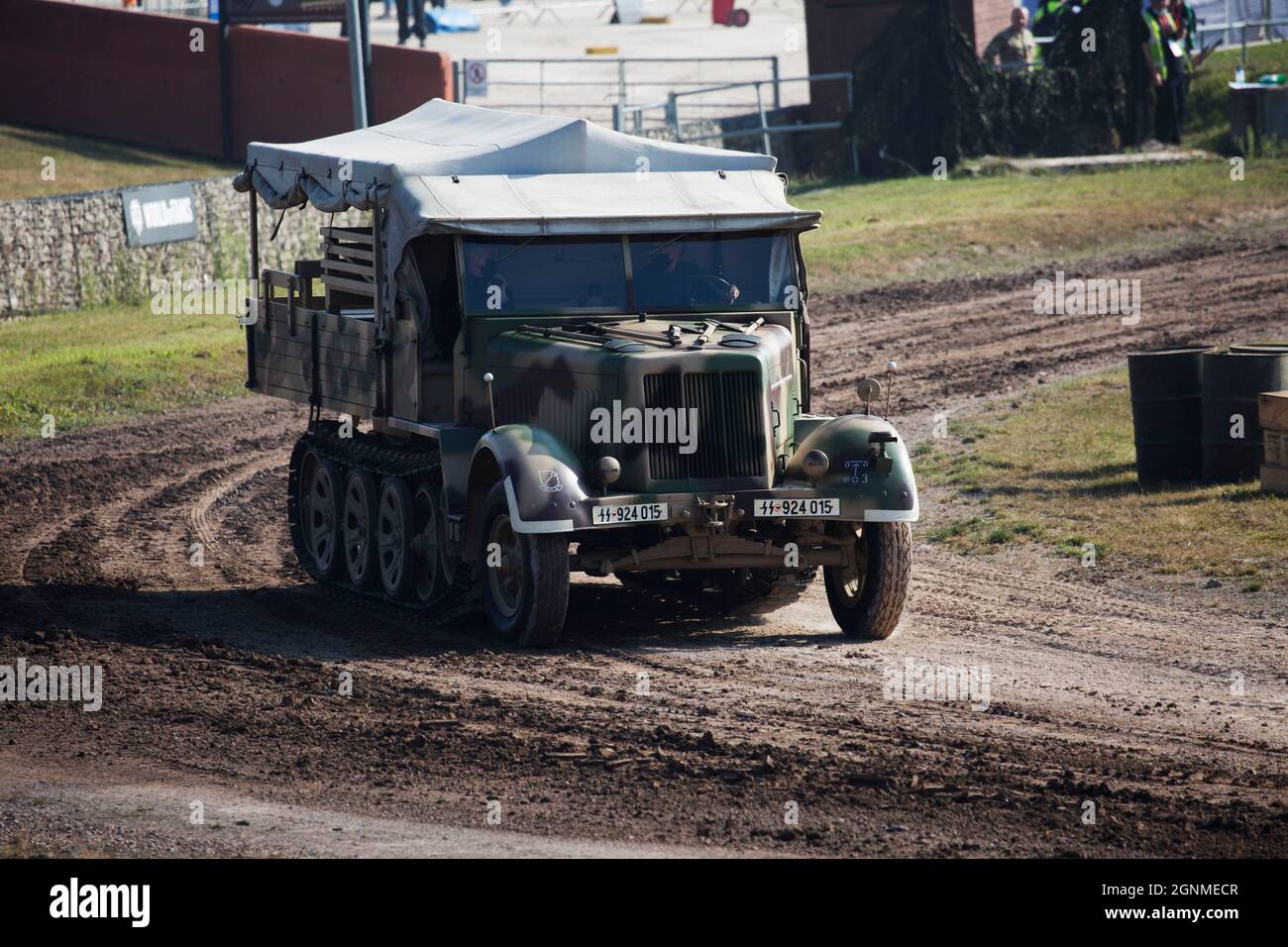 Sd. Kfz. 7 8 ton half-track Supply Vehicle, German, Bovington Tank Museum, Dorset England Stock Photo