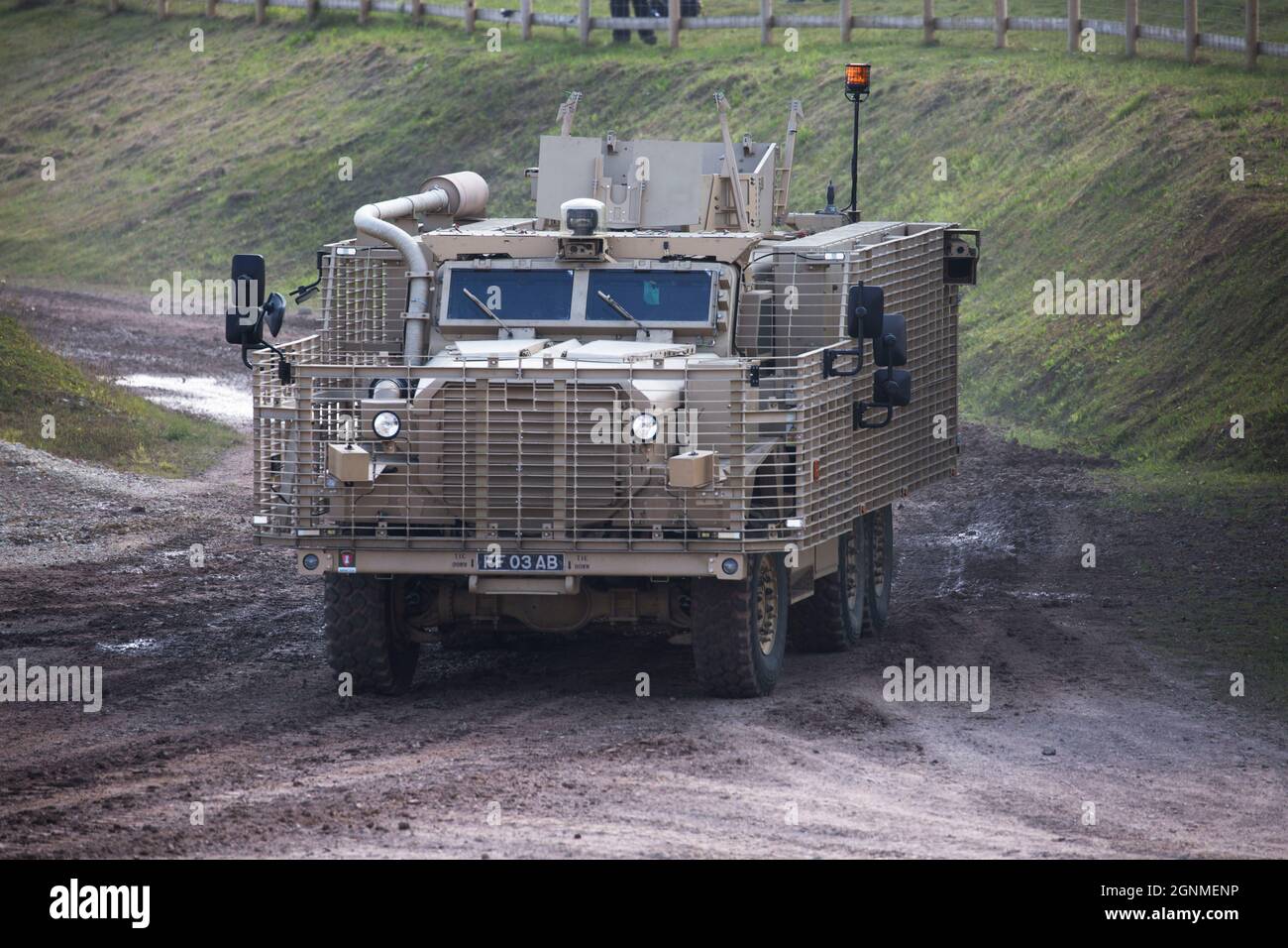 British Army Mastiff armoured 6 wheel drive patrol vehicle, Bovington Tank Museum, Dorset, England Stock Photo