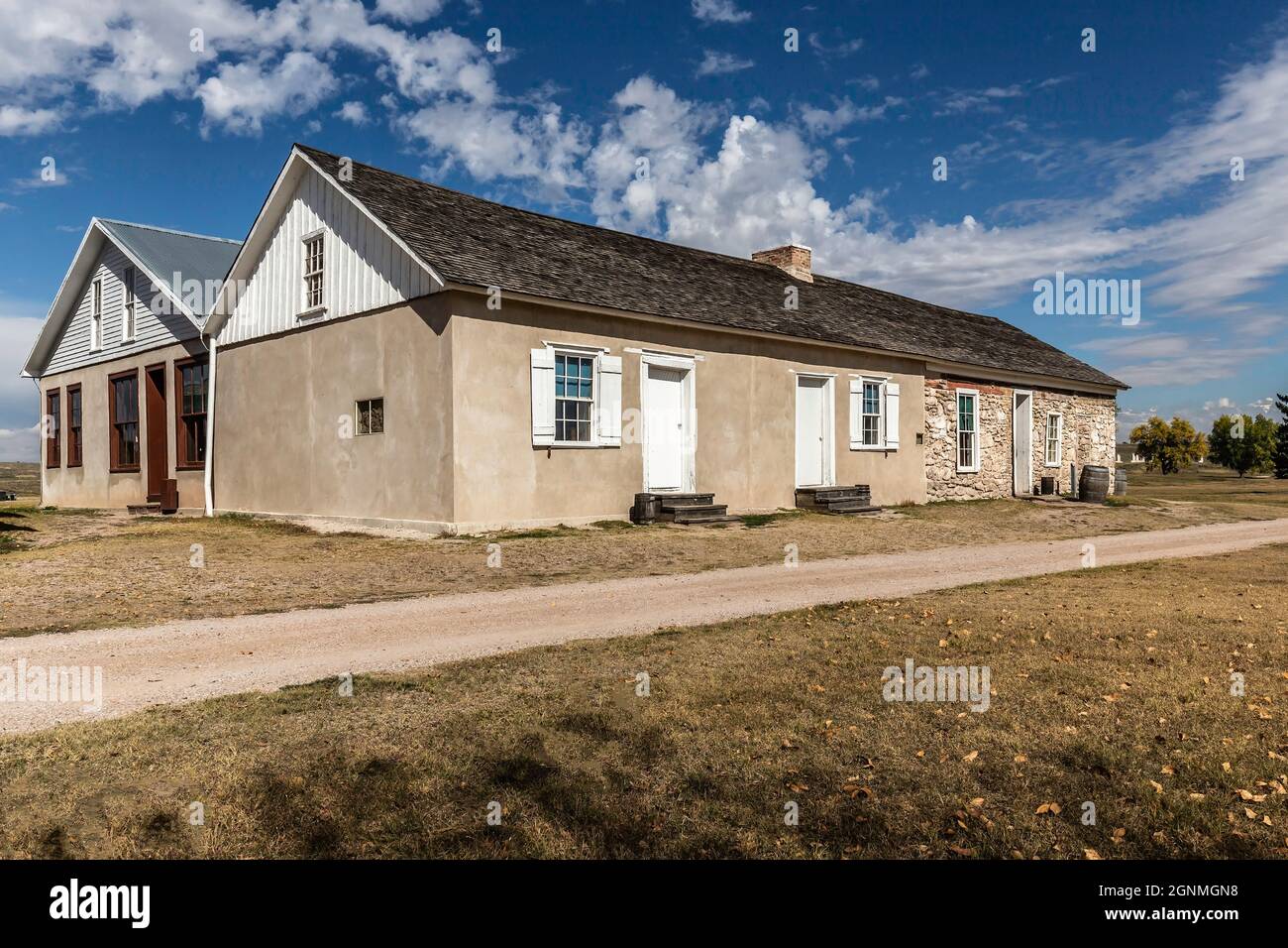 Post Trader’s Store (1849) and Complex Built and run by a civilian licensed by the  army, the post trader’s store did a profitable business with soldi Stock Photo