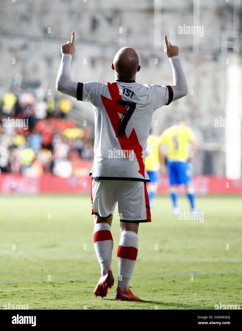 Isi Palazon Of Rayo Vallecano Celebrate A Goal During The Liga Match Between Rayo Vallecano And Cadiz Cf At Estadio De Vallecas In Barcelona Spain Stock Photo Alamy