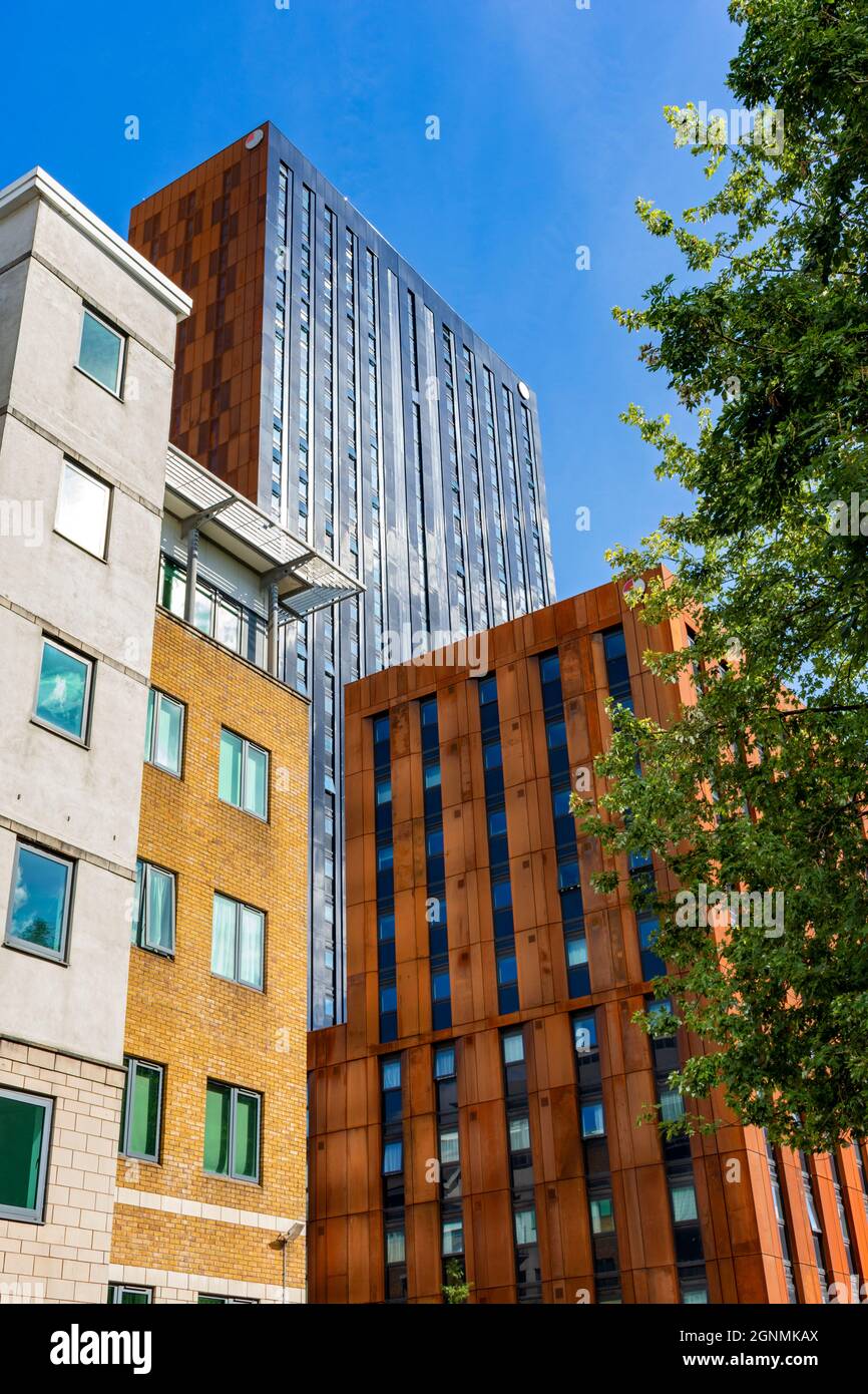 The River Street Tower (student apartments).  Manchester, England, UK. Stock Photo