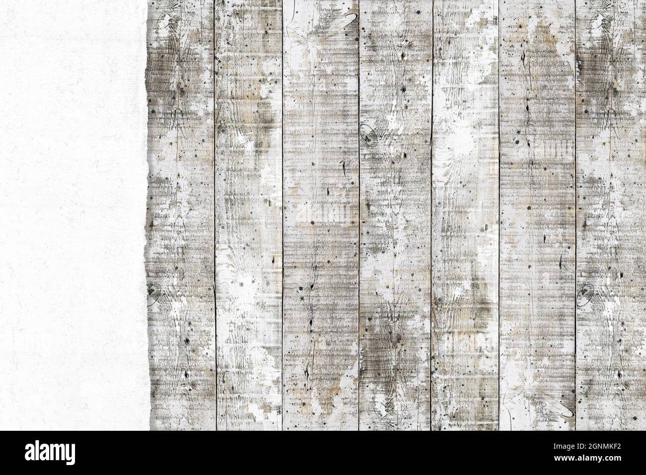 Ripped paper on wooden wall background. Paper border wood texture ...