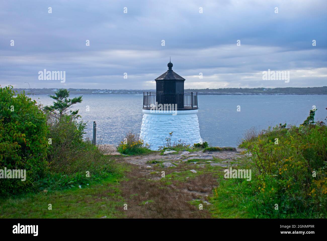 Castle Hill lighthouse in Newport, Rhode Island, overlooking