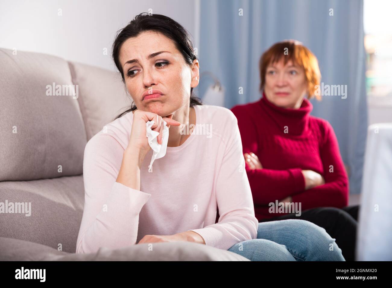 Portrait upset young women hi-res stock photography and images - Alamy